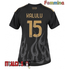 Juventus Pierre Kalulu #15 Terza Maglia Femmina 2026-27 Manica Corta